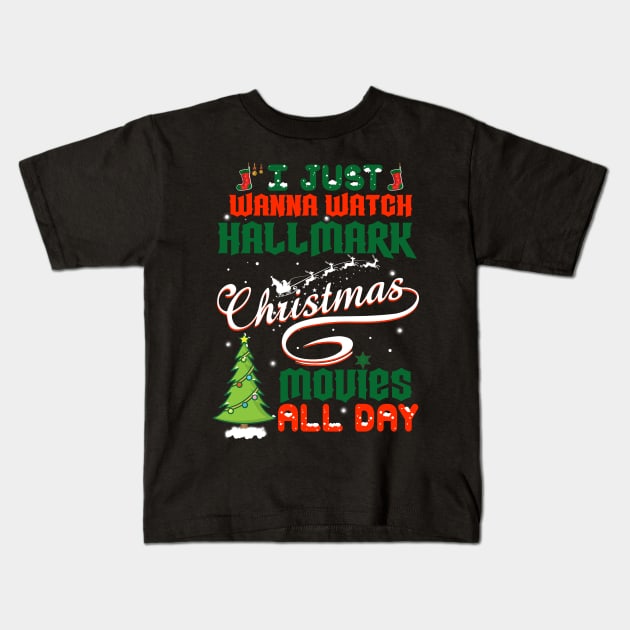 Funny Hallmark Christmas Movie Shirt Xmas Gift - Christmas Movies Kids T-Shirt by Otis Patrick